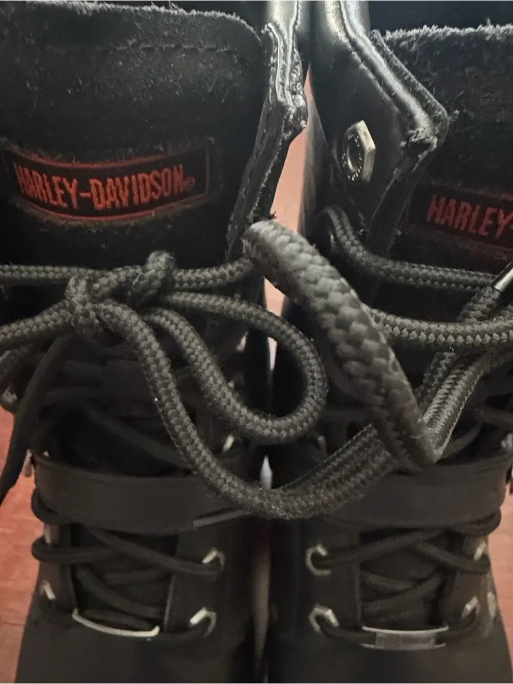 Harley- Davidson Men’s Black Leather Lace up Boots(size 11)